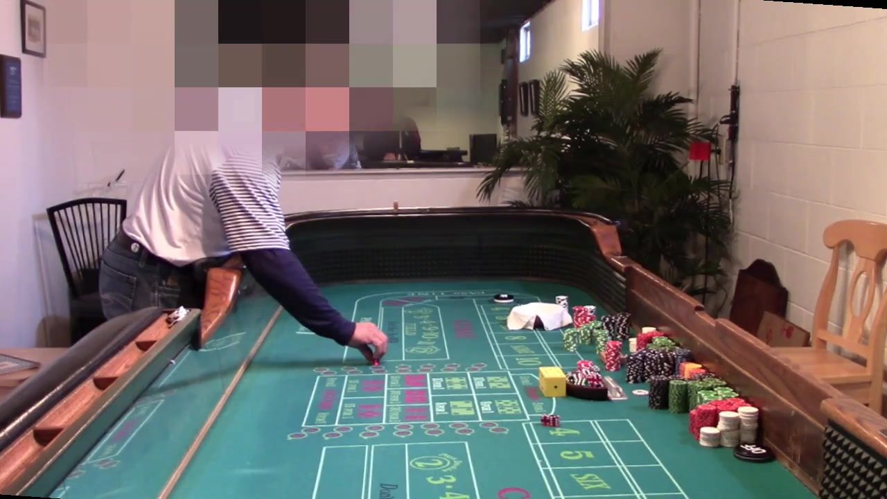 Private dice control lesson with The Dominator at a full-size craps table